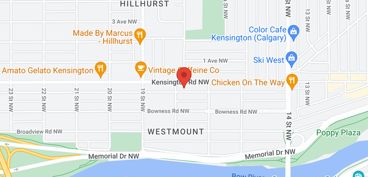 map of 1832 WESTMOUNT RD NW